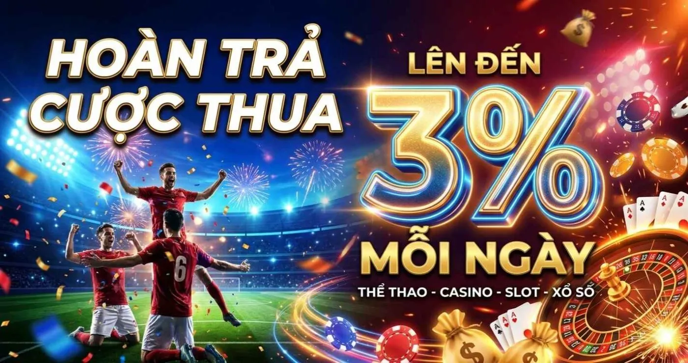 Trang chủ 11 Hoàn trả cược thua 3% mỗi ngày