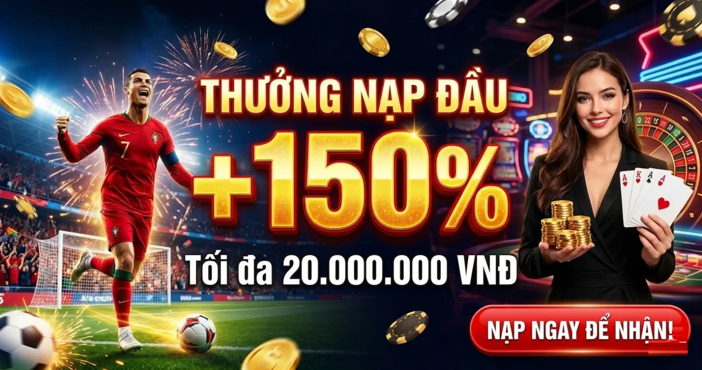 Trang chủ 8 Thưởng nạp đầu 999BET lên tới 150%
